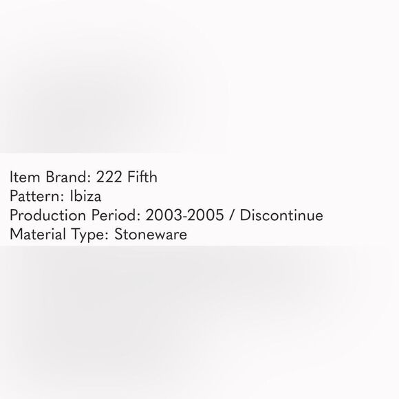 222 Fifth Ibaza Dinner Plate 11 1/2 Inch Round Scalloped Floral Blue Brown Pink - Picture 8 of 9